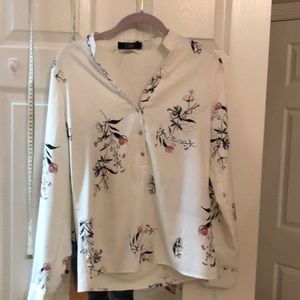 Flower print blouse!